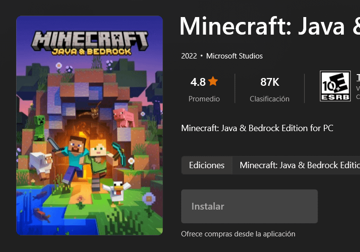 The microsoft store says that i already own Minecraft Java & Bedrock ...