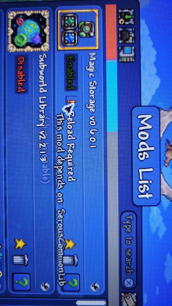 Anyone know how to fix this bug I can't get magic storage to work ...