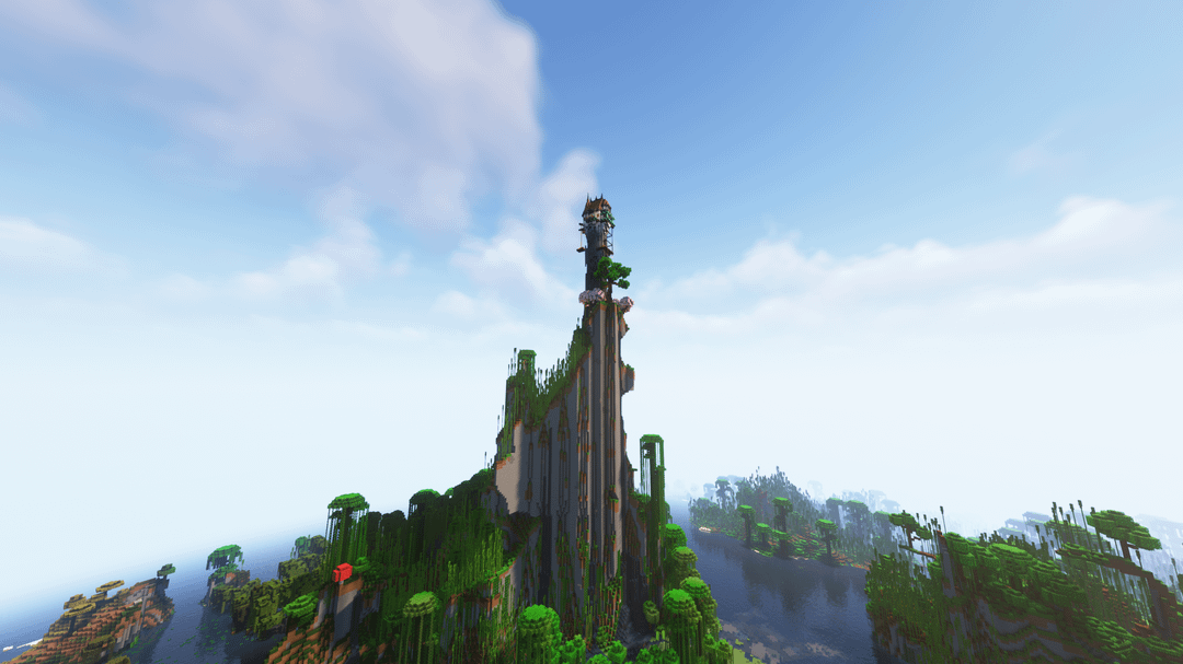 Magical tower on a cliff - MineNest, Mine Nest