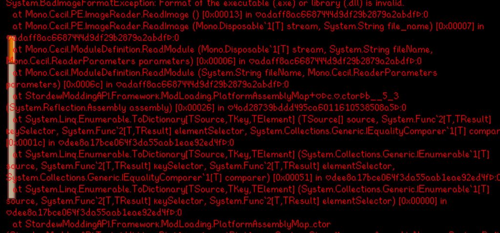 Smapi error , please help - MineNest, Mine Nest