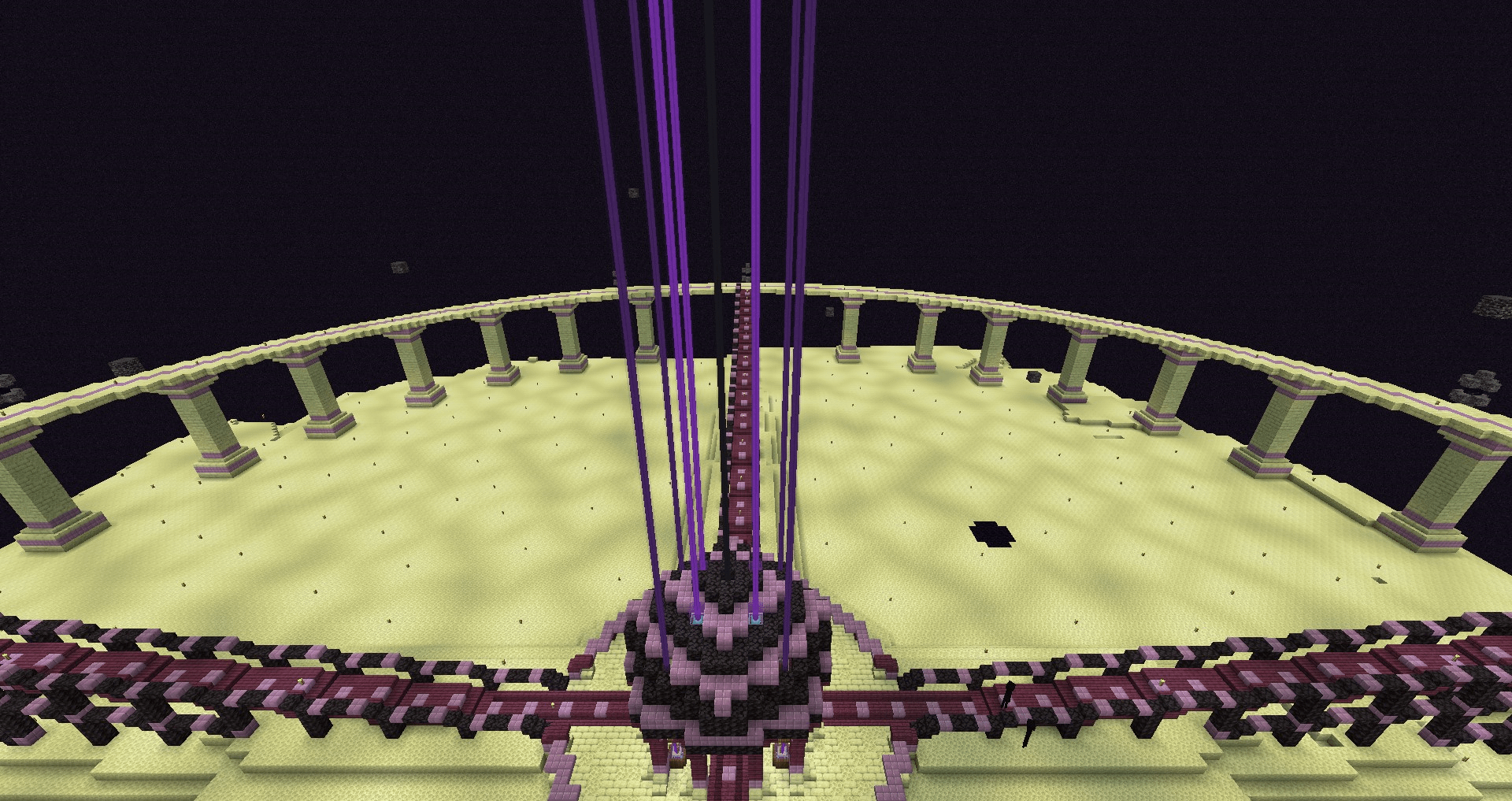 I started building an end base - MineNest, Mine Nest
