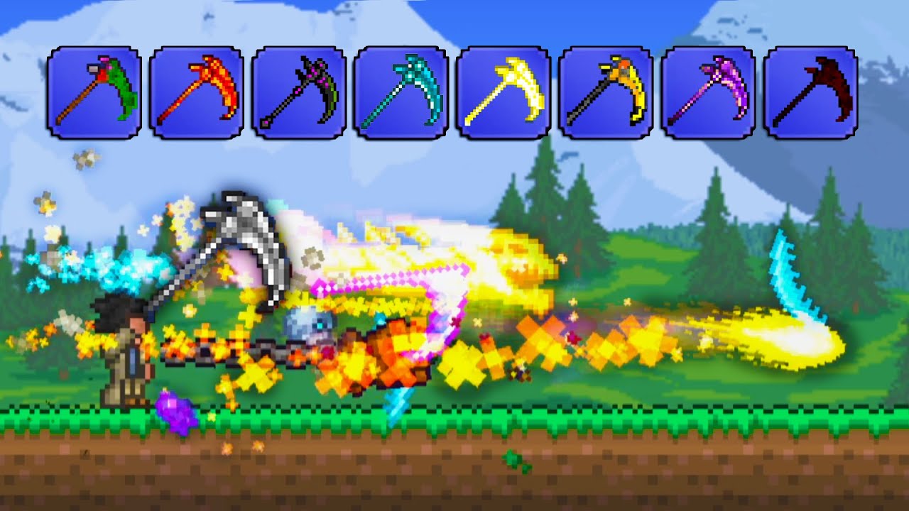 Terraria, But EVERY Scythe Attacks At The Same Time... MineNest, Mine