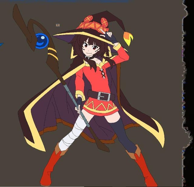 Megumin Terraria I created a megumin of 1 million square blocks in Terraria, it took ...