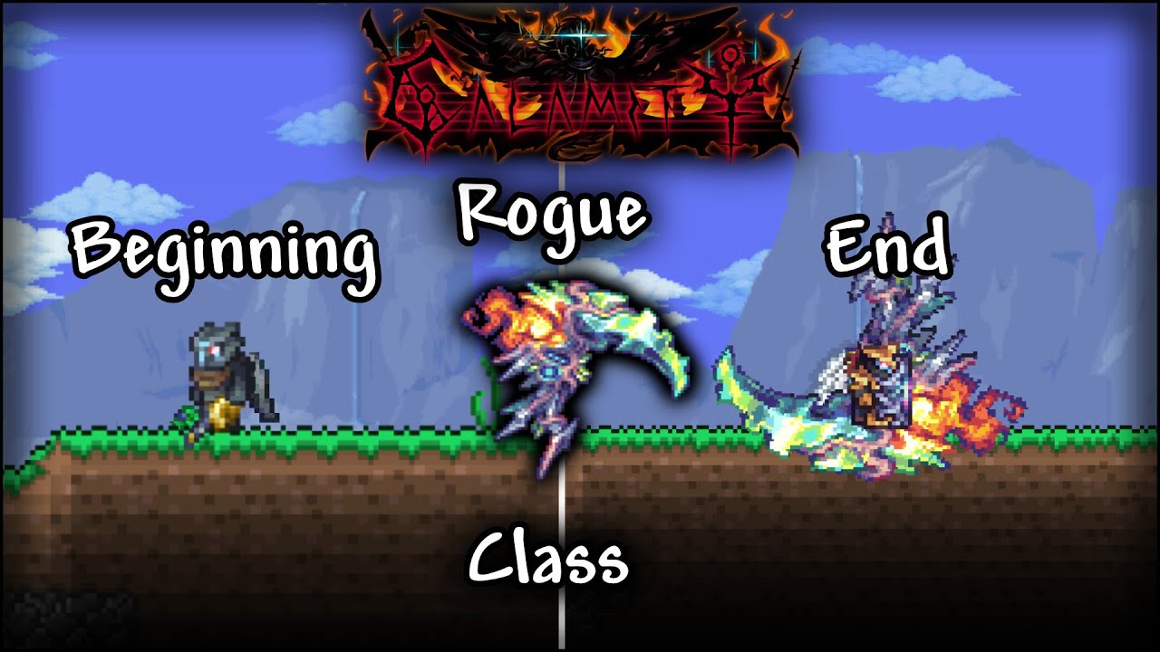 How I Beat Terraria Calamity With Rogue Class (Terraria Calamity