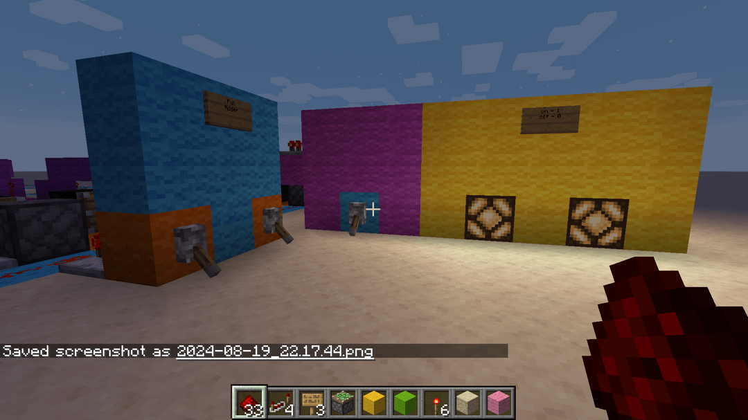 My first redstone build. 2 bit full adder. - MineNest, Mine Nest