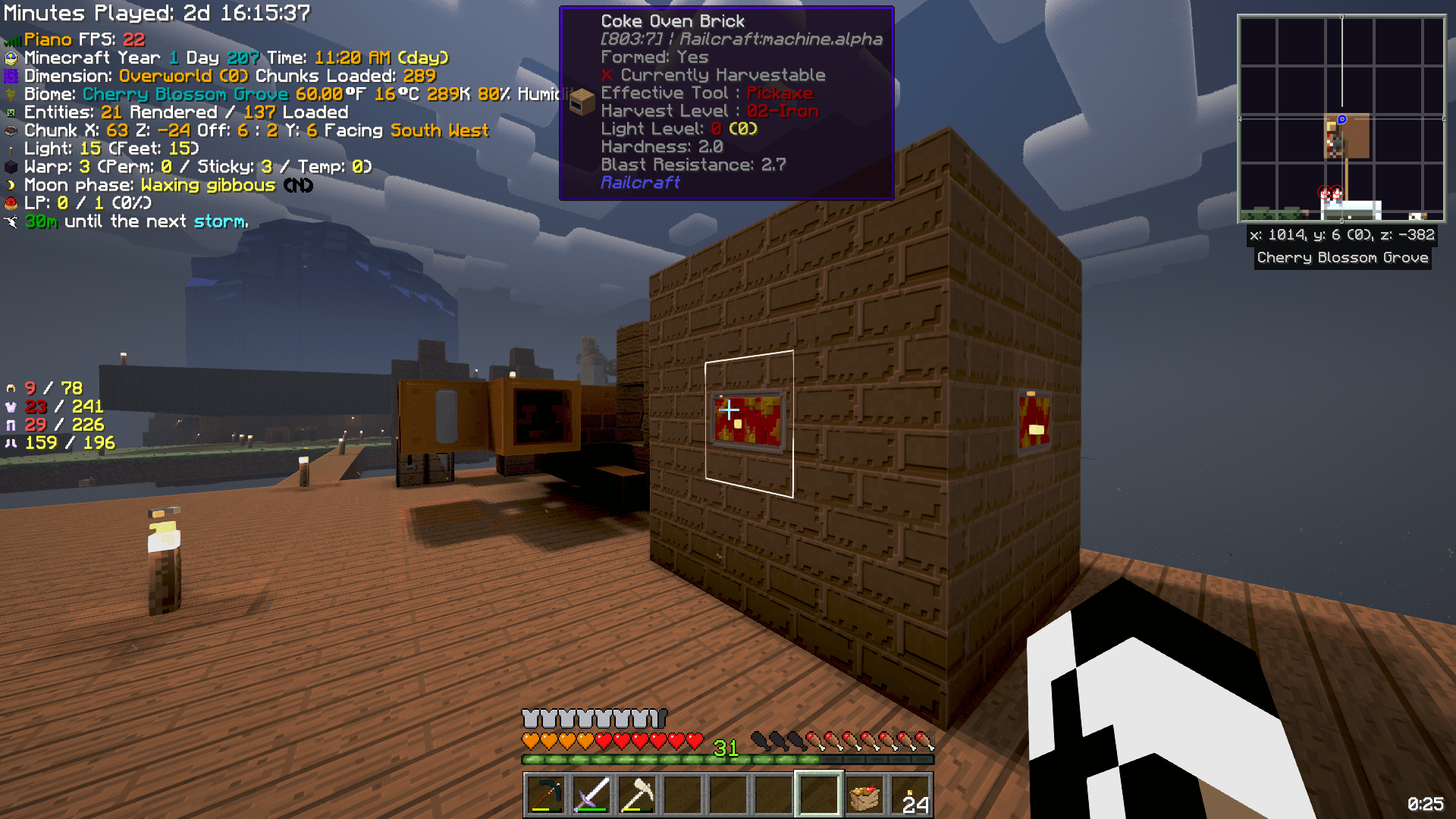 64 hours in, I've finally gotten myself a Coke Oven in Garden of Grind ...