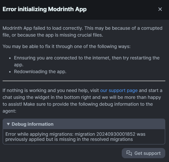 Modrinth Install Error if I reinstall modrinth will i keep all my installations/modpacks ...
