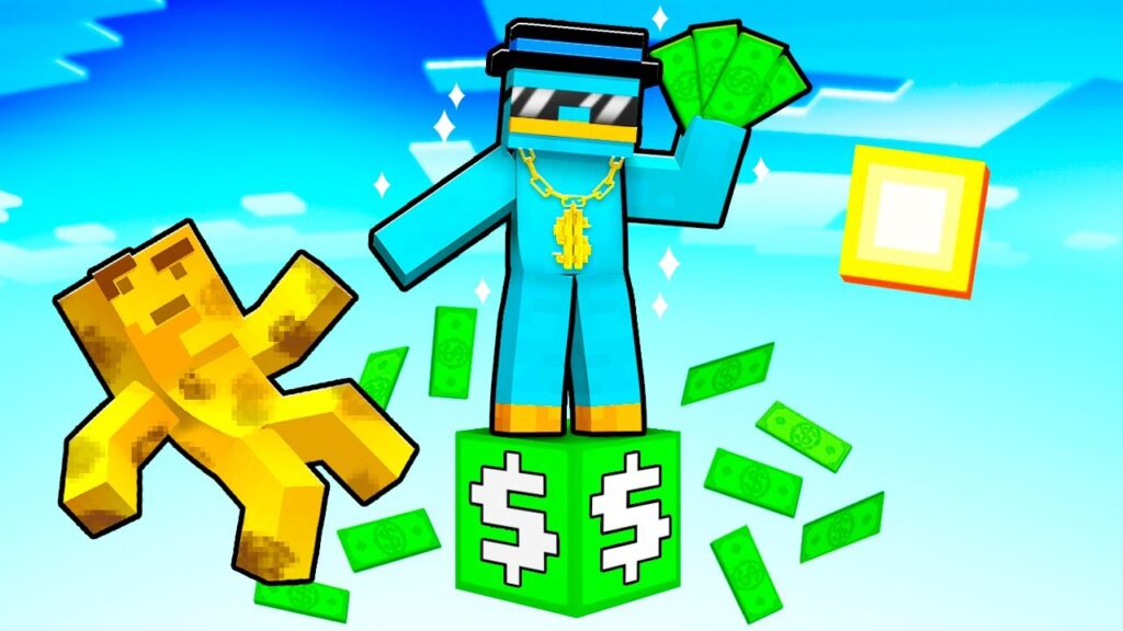 Sobrevivimos En UN SOLO BLOQUE de Dinero en Minecraft!
