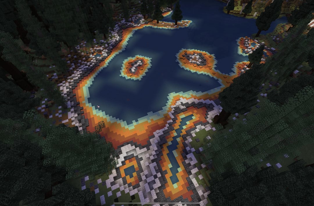 my prismatic hot spring! - MineNest, Mine Nest