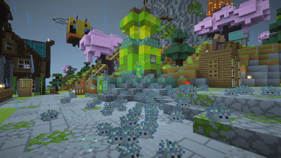 Silverfish Build If you're building a silverfish XP farm, they are small enough to fit ...