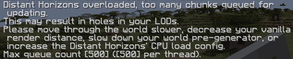 How do I disable this messages? Playing with Distant Horizons on 1.20.1 ...
