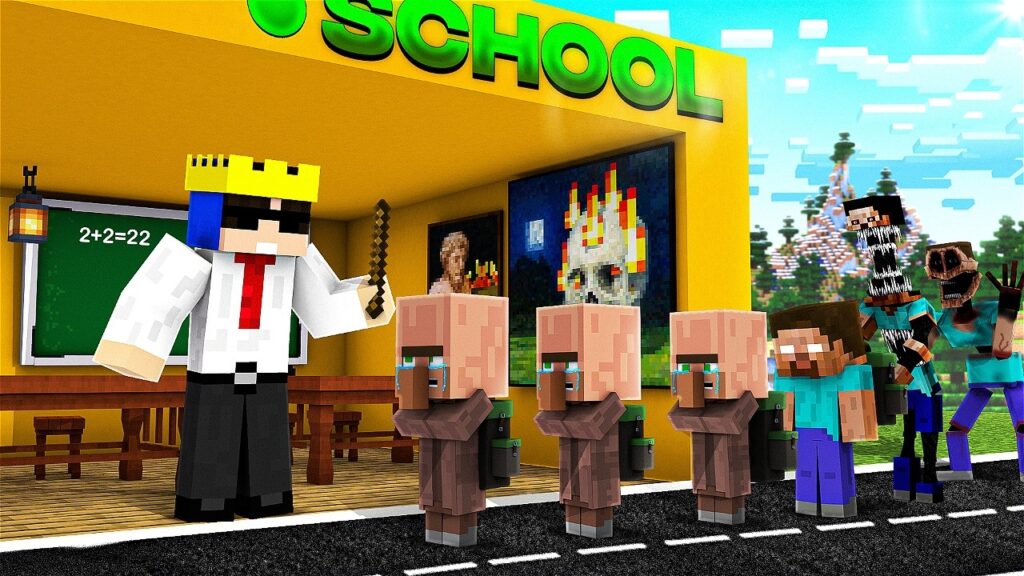 I Opened a SCHOOL In Minecraft… I Opened a SCHOOL In Minecraft...