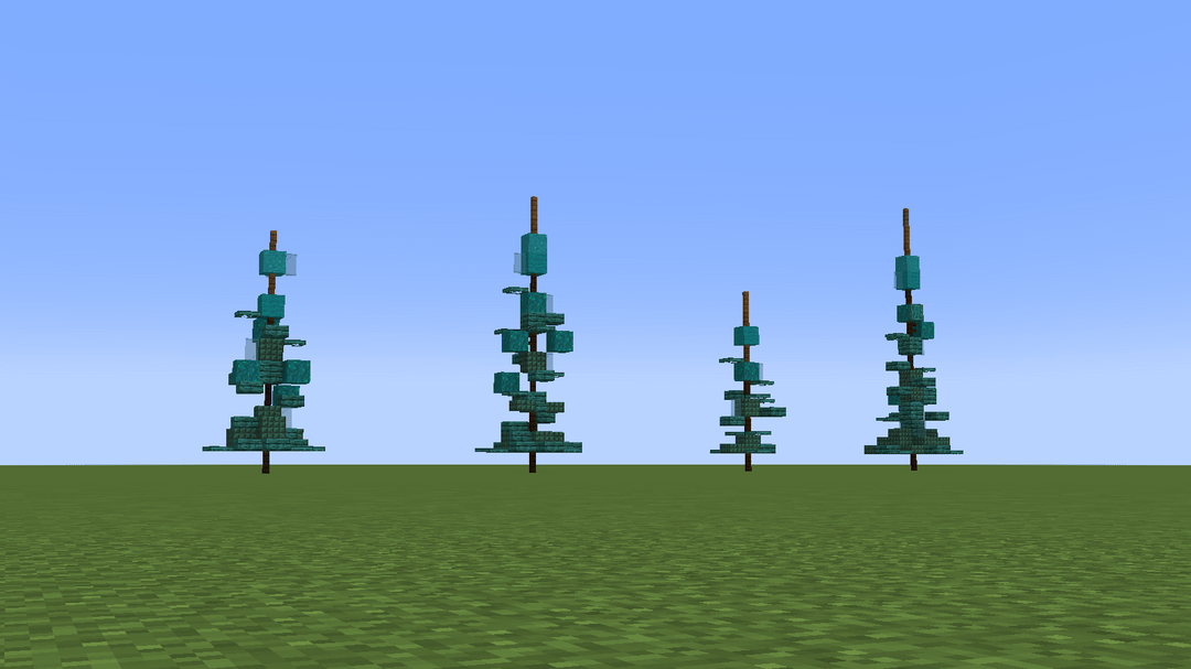 Minecraft Blue Leave Tree I'm gonna make a biome for my build and I'm thinking of Blue-leaved ...