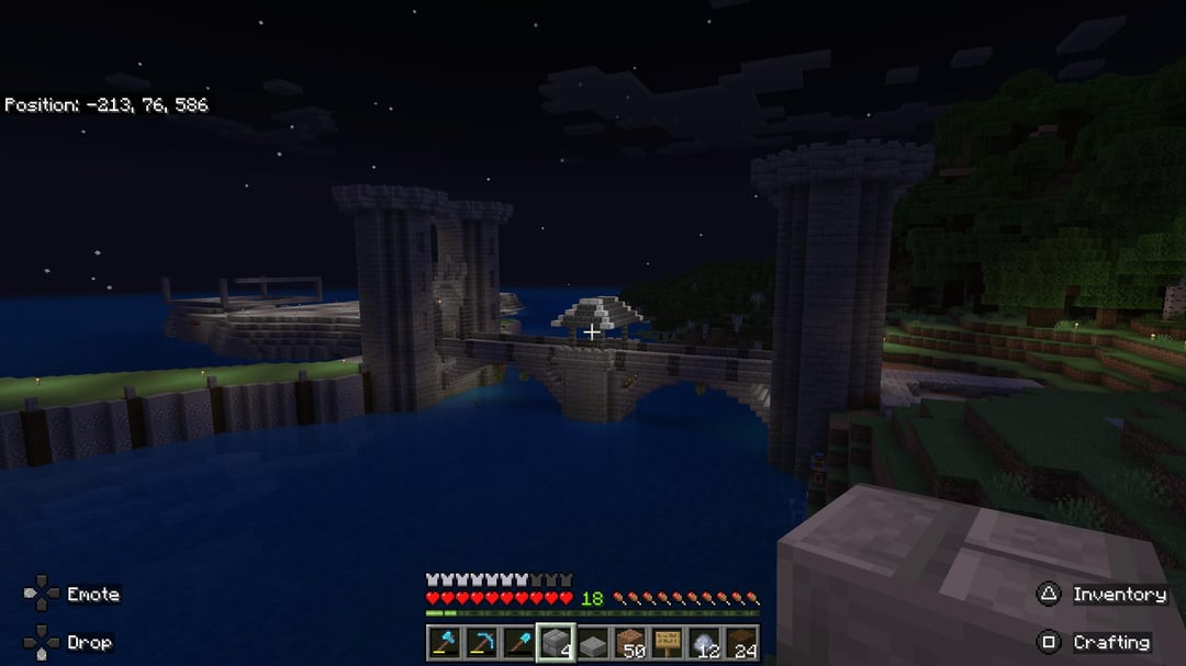 tower bridge to an island I'm working on in my survival realm ...