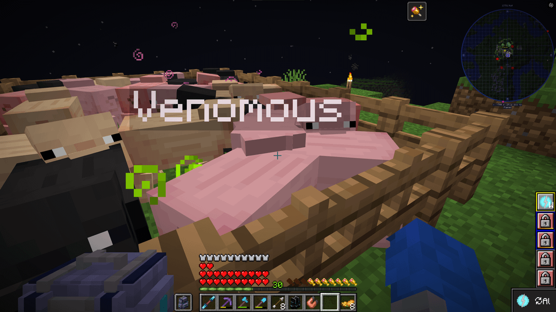 What mod adds those random effects on mob ? (1.20.1) - MineNest, Mine Nest