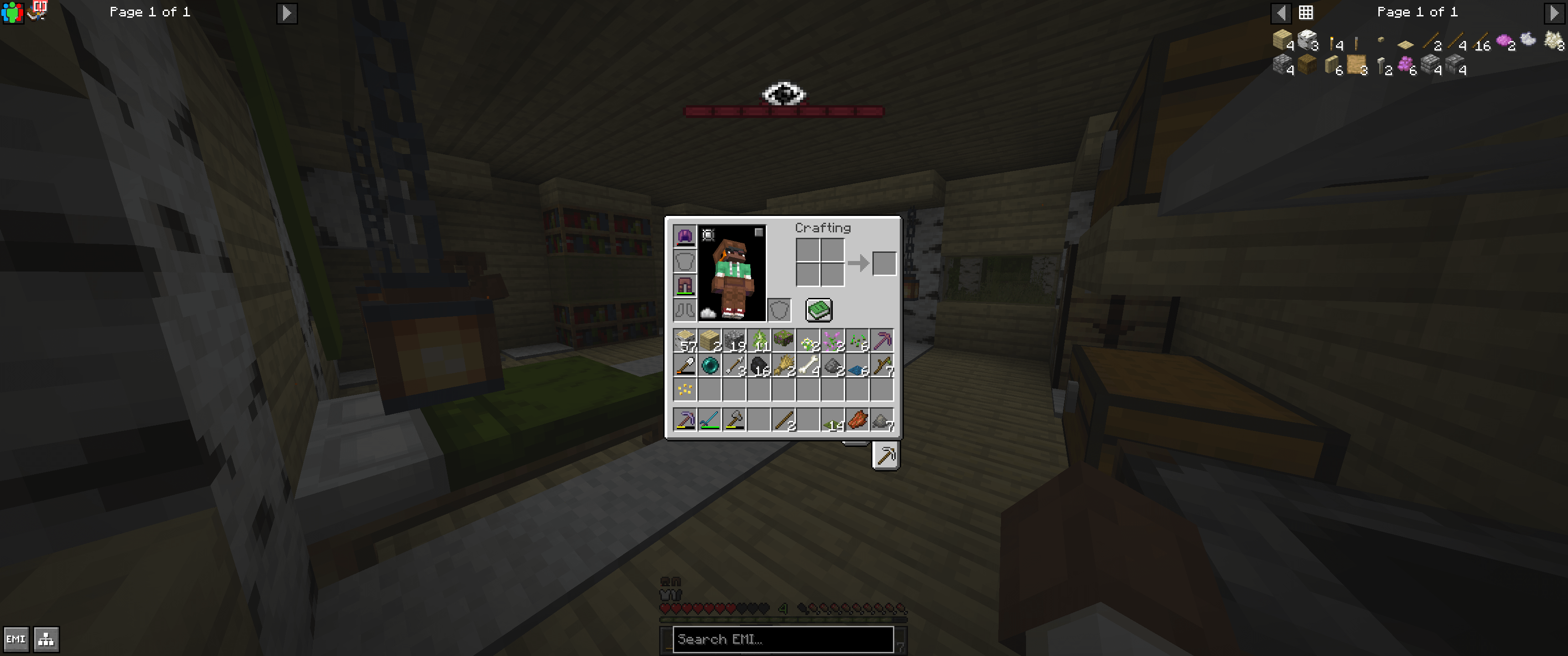 What mod adds this weird eyeball bar? - MineNest, Mine Nest