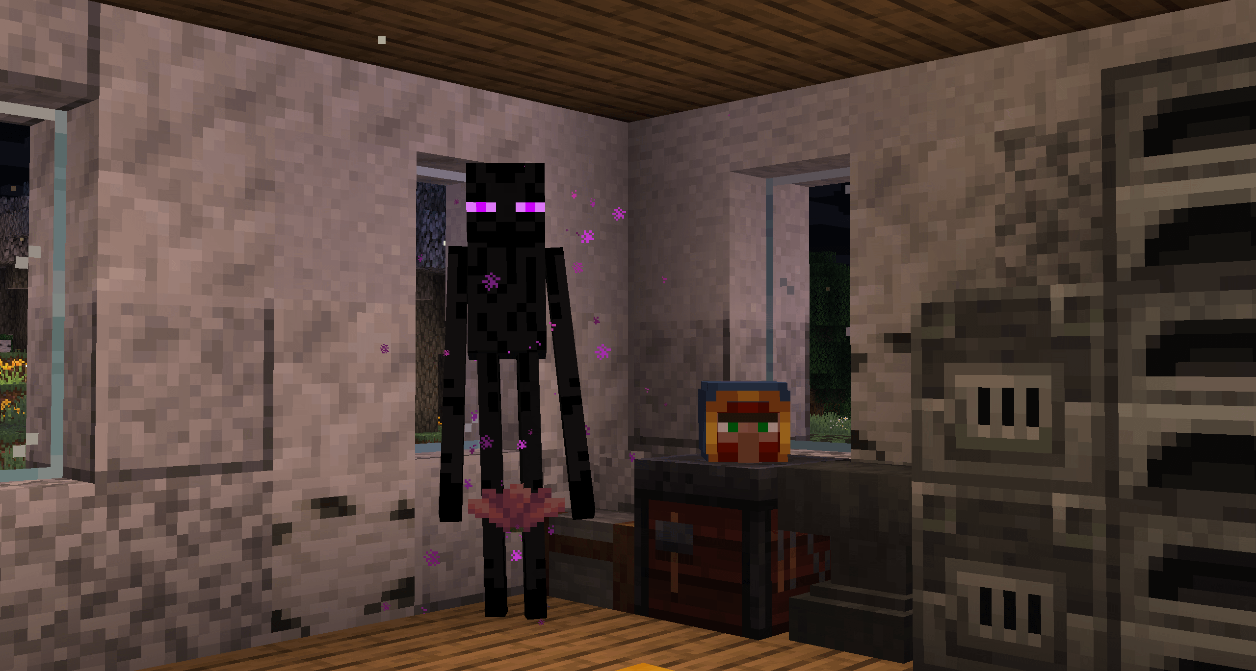 Will this Enderman stay in my house even if he's not in a boat ...