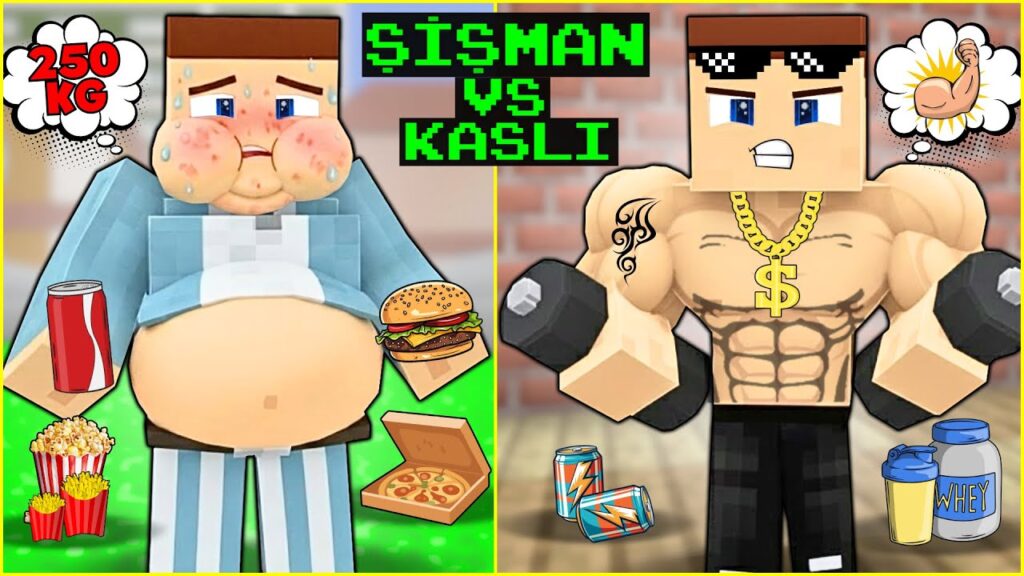 ŞİŞMANLIKTAN KASLILIĞA DOĞRU KEREM KOMİSERİN HAYATI! 😱 -Minecraft ŞİŞMANLIKTAN KASLILIĞA DOĞRU KEREM KOMİSERİN HAYATI! 😱 -Minecraft