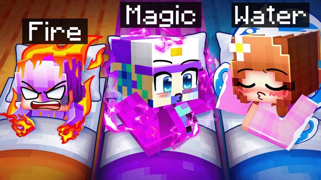 Having a ELEMENTAL SLEEP OVER in Minecraft! Having a ELEMENTAL SLEEP OVER in Minecraft!