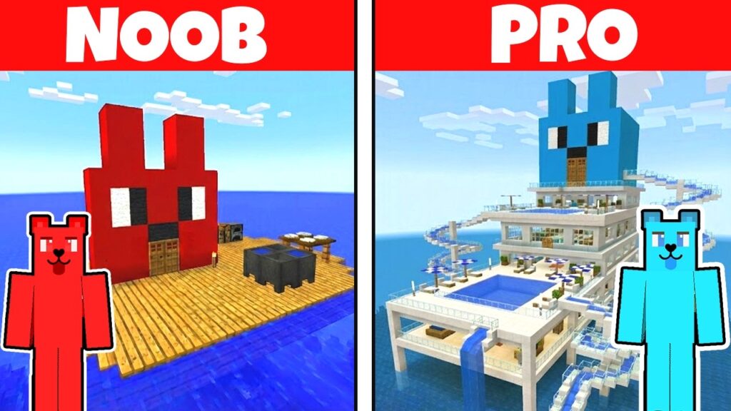 JAK ZBUDOWAĆ DOMEK na WODZIE w Minecraft 🌊 JAK ZBUDOWAĆ DOMEK na WODZIE w Minecraft 🌊
