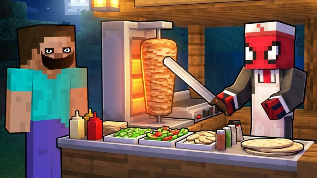 Minecraft AMA Gece 3’te Restoran Kurduk Minecraft AMA Gece 3'te Restoran Kurduk