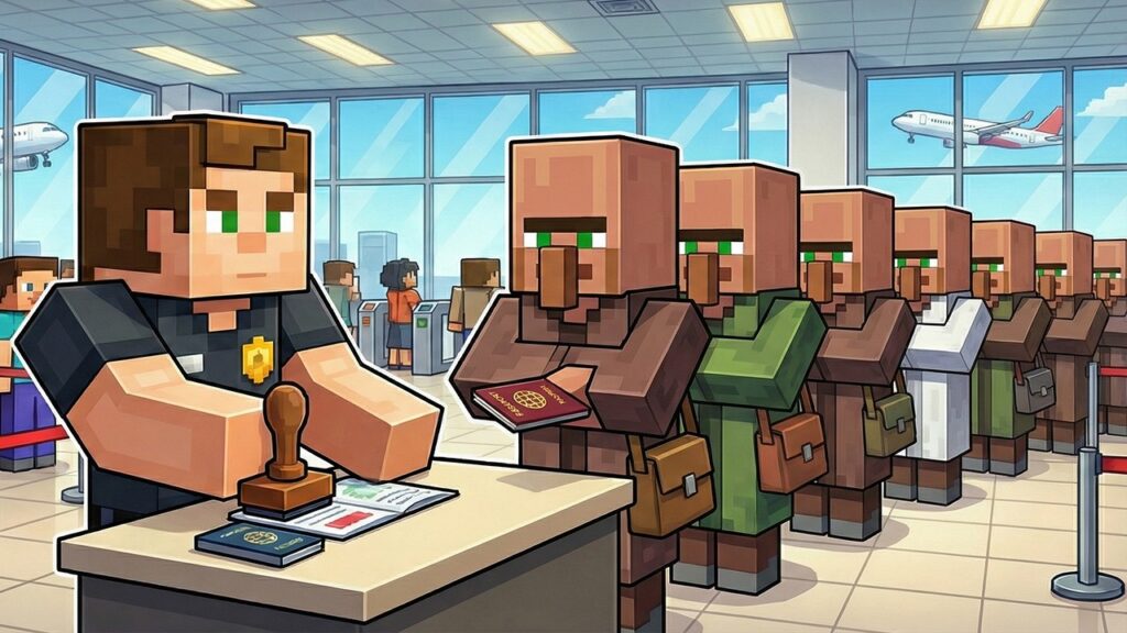 Minecraft AMA Pasaport Kontrolü Yaptık Minecraft AMA Pasaport Kontrolü Yaptık