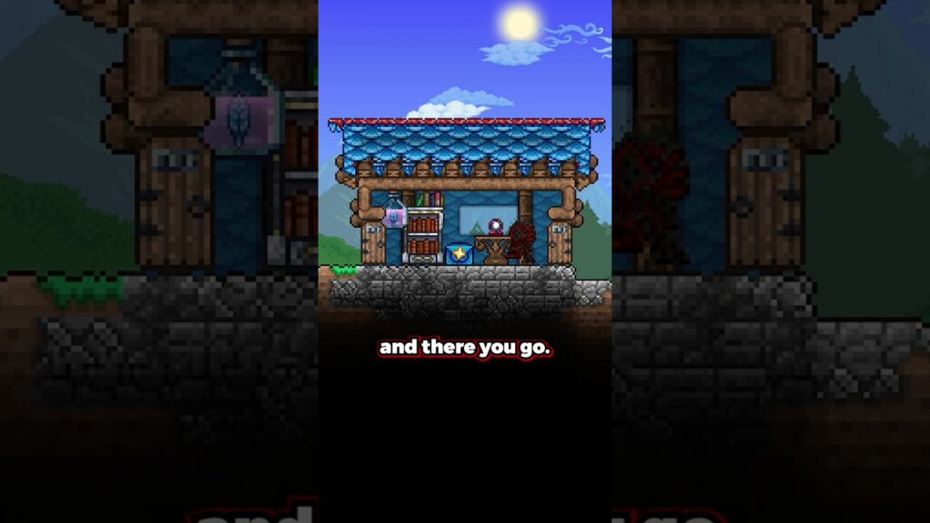 Lets UPGRADE YOUR Roofs in Terraria! #terraria #tips