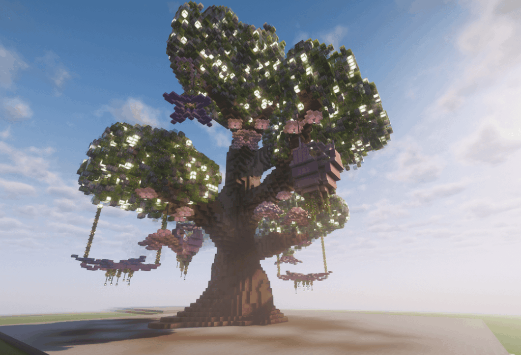 This builds owner fell through so schematic in description for this big magical tree with two versions, and three separate tree designs, with 2 separate decor options! This builds owner fell through so schematic in description for this big magical tree with two versions, and three separate tree designs, with 2 separate decor options!