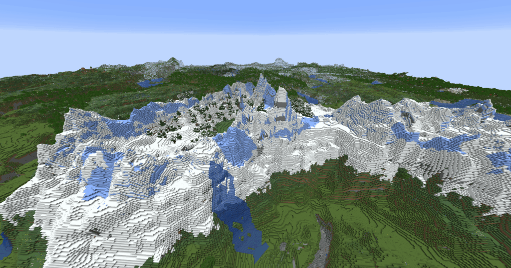 Huge Mountain With Ancient City Bellow - MineNest, Mine Nest