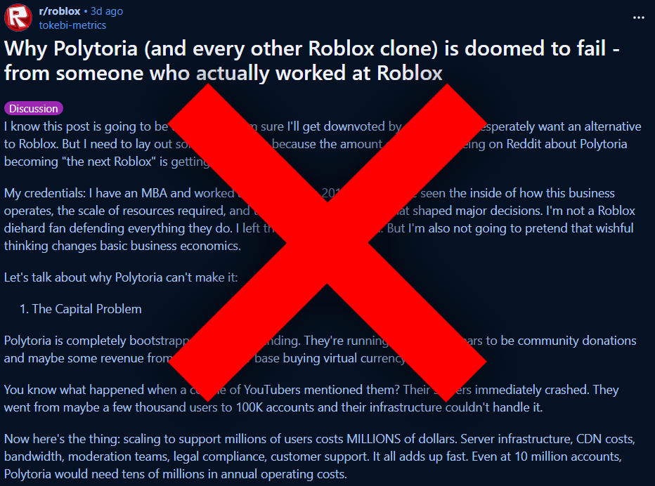 Why Roblox Are NOT Doomed To Fail A Rebuttal Post 