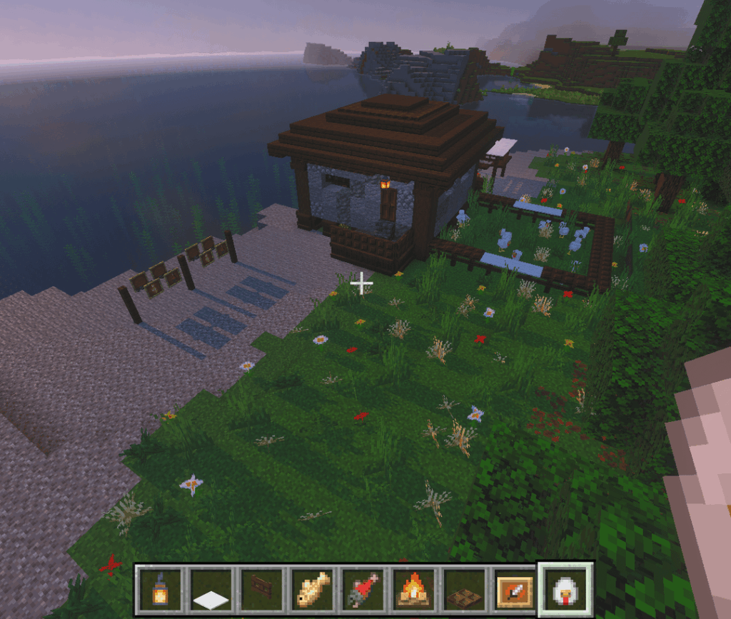 small  beachside house i built today