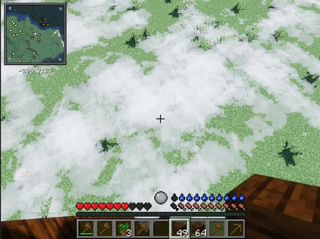 Weird cloud-like on the ground Weird cloud-like on the ground