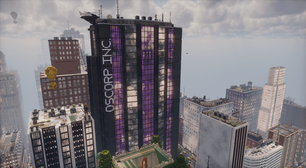 Oscorp Tower with some hidden room