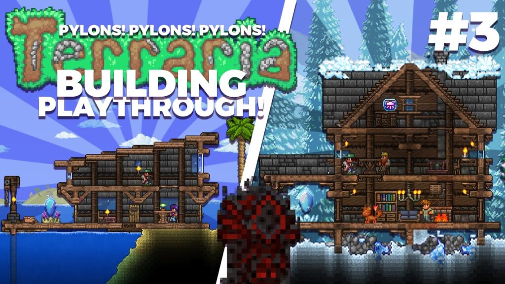 UPGRADING our Pylons in Terraria! | Episode 3