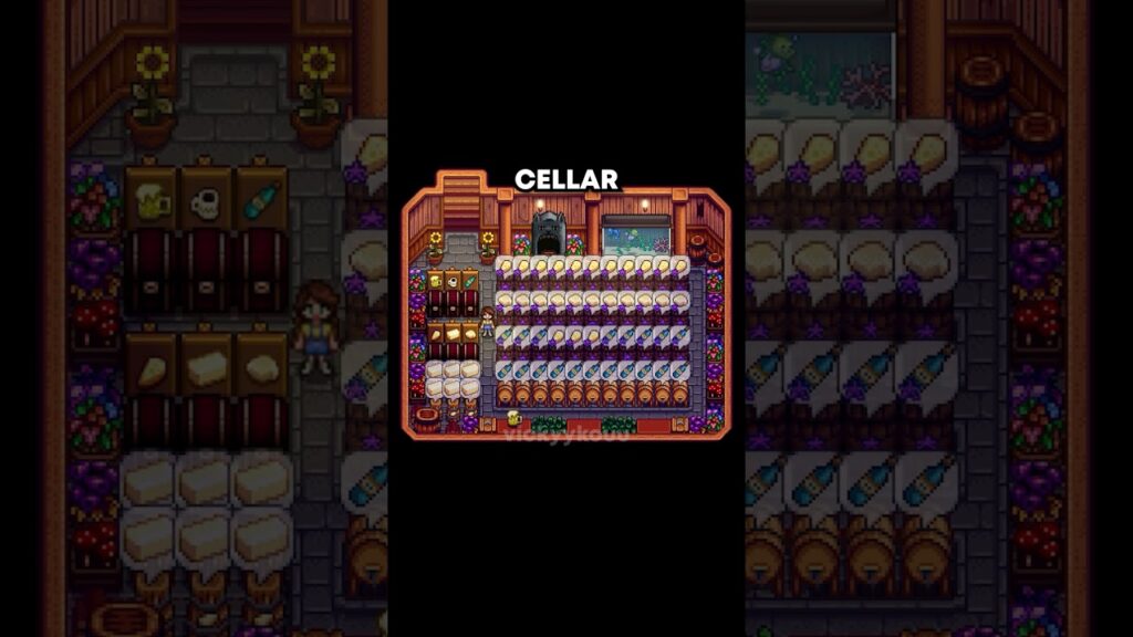 Simple Cellar Design Stardew Valley | Stardew Valley #stardewvalley