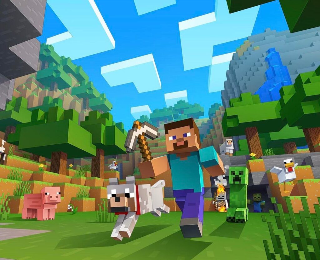The old Xbox cover art for Minecraft has been officially remade :>