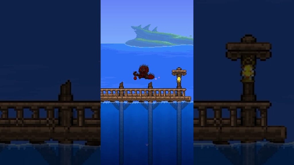 How to Build an AMAZING Pier in Terraria! #terraria #tips