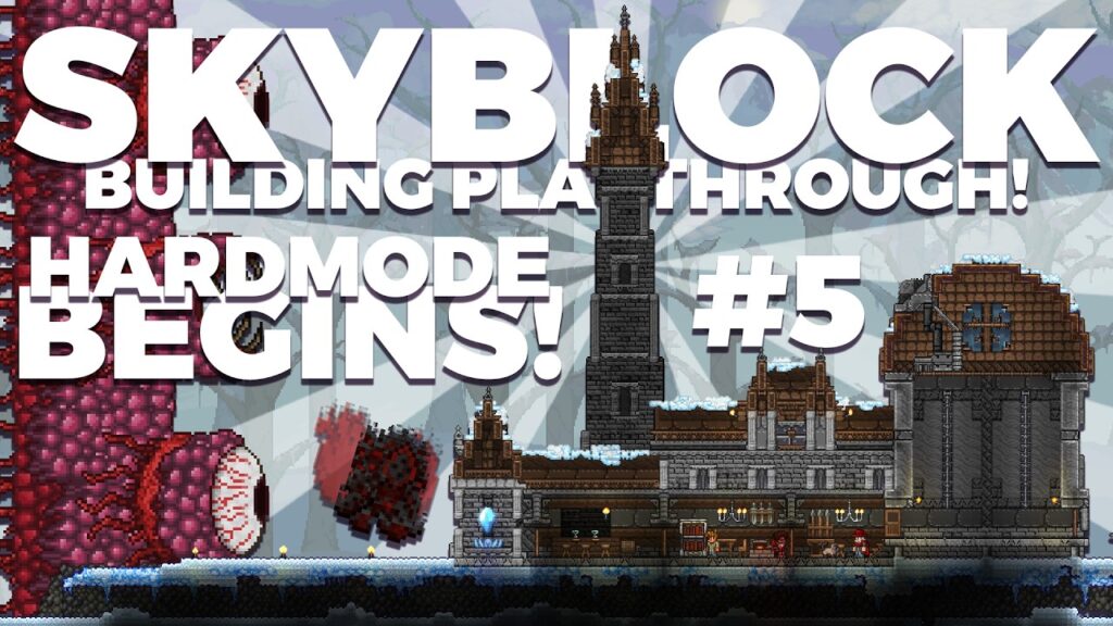 THE MEGA BUILD IS DONE! (and hardmode) | Terraria Skyblock 5 THE MEGA BUILD IS DONE! (and hardmode) | Terraria Skyblock 5