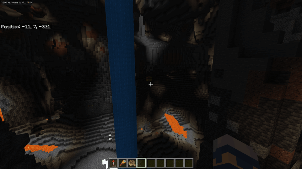Just found a floating "buried" chest close to spawn (-7201684227364437343) [Bedrock 26.33]