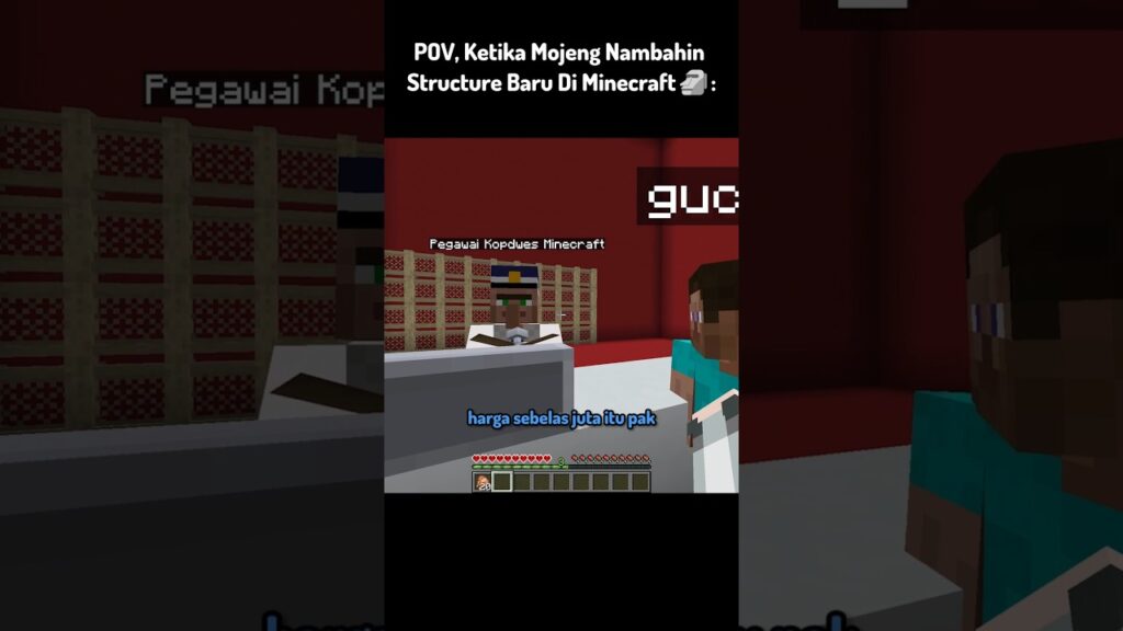 POV, Ketika Mojeng Nambahin Structure Baru Di Minecraft