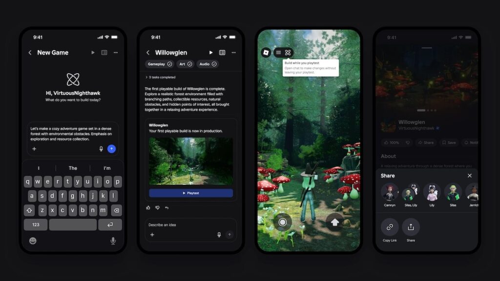 Roblox launches an AI-powered game-creation feature in its mobile app Roblox launches an AI-powered game-creation feature in its mobile app
