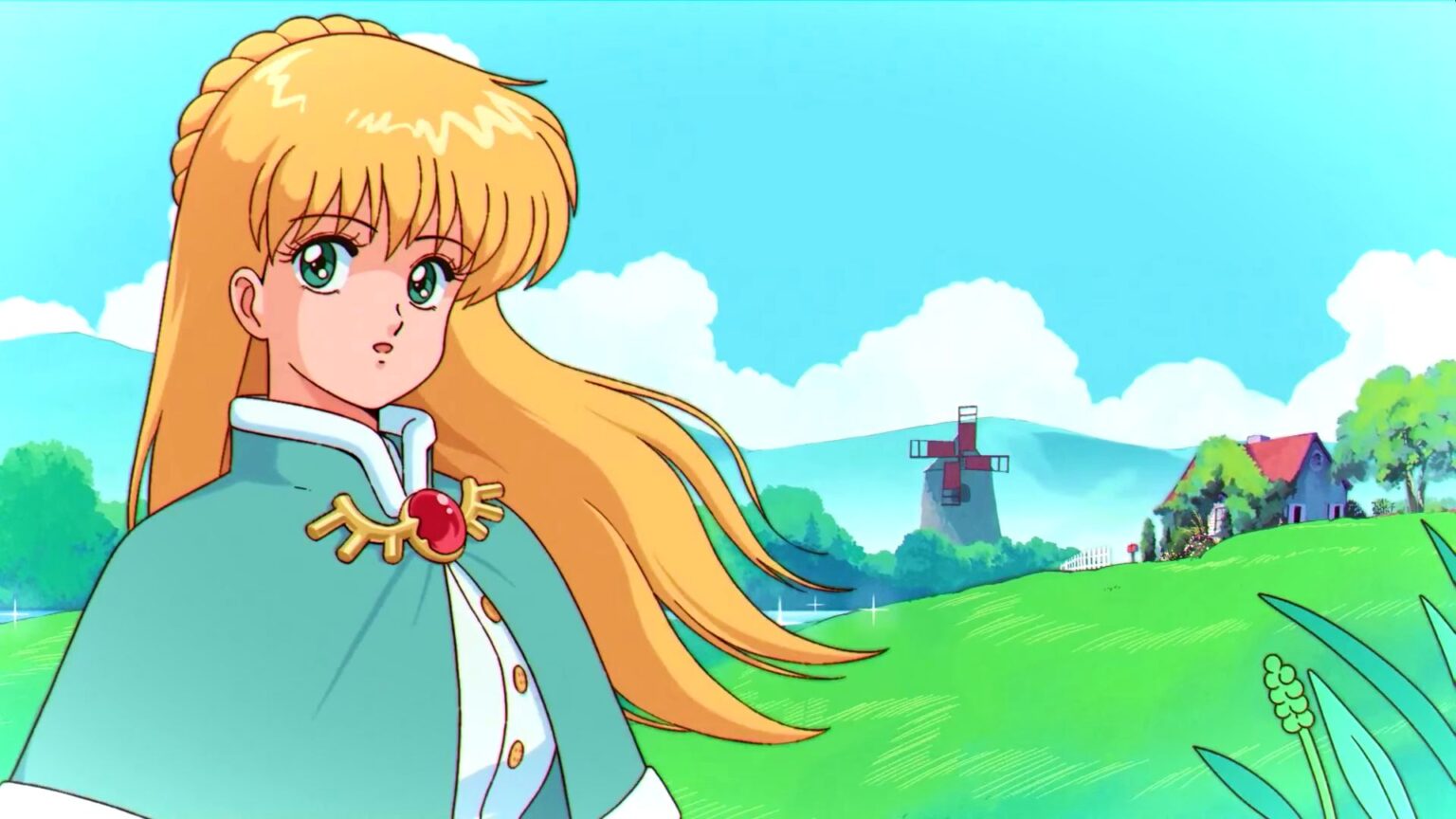 As a long-time Stardew Valley fan, here’s why I’m converting to Fields of Mistria Fields of Mistria trailer screenshot showing an anime-style girl with long blonde hair and blue eyes, a grassy field and windmill behind her