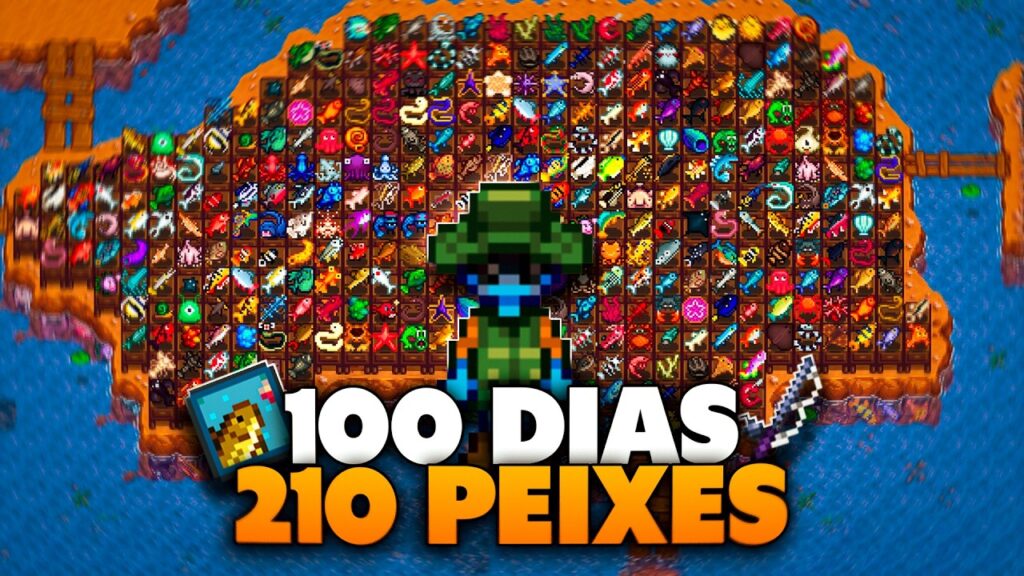 CAPTUREI TODOS os 210 PEIXES do Stardew Valley em 100 DIAS CAPTUREI TODOS os 210 PEIXES do Stardew Valley em 100 DIAS