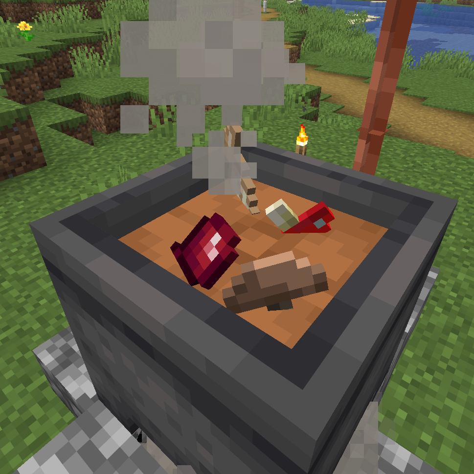 Some fall stew with cushion and armorstands