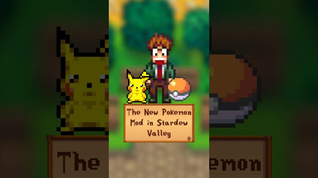The new Pokemon Mod for Stardew Valley?! 🙌❤️ #pokemon #stardewvalley #mod #gaming #fyp