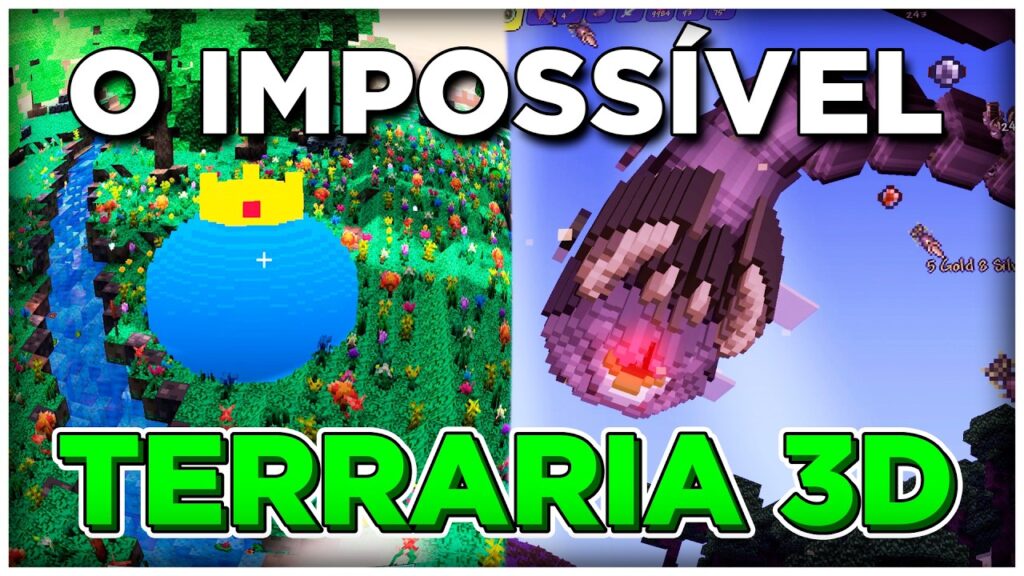 SIM, CONSEGUIRAM DEIXAR O TERRARIA EM 3D! SIM, CONSEGUIRAM DEIXAR O TERRARIA EM 3D!