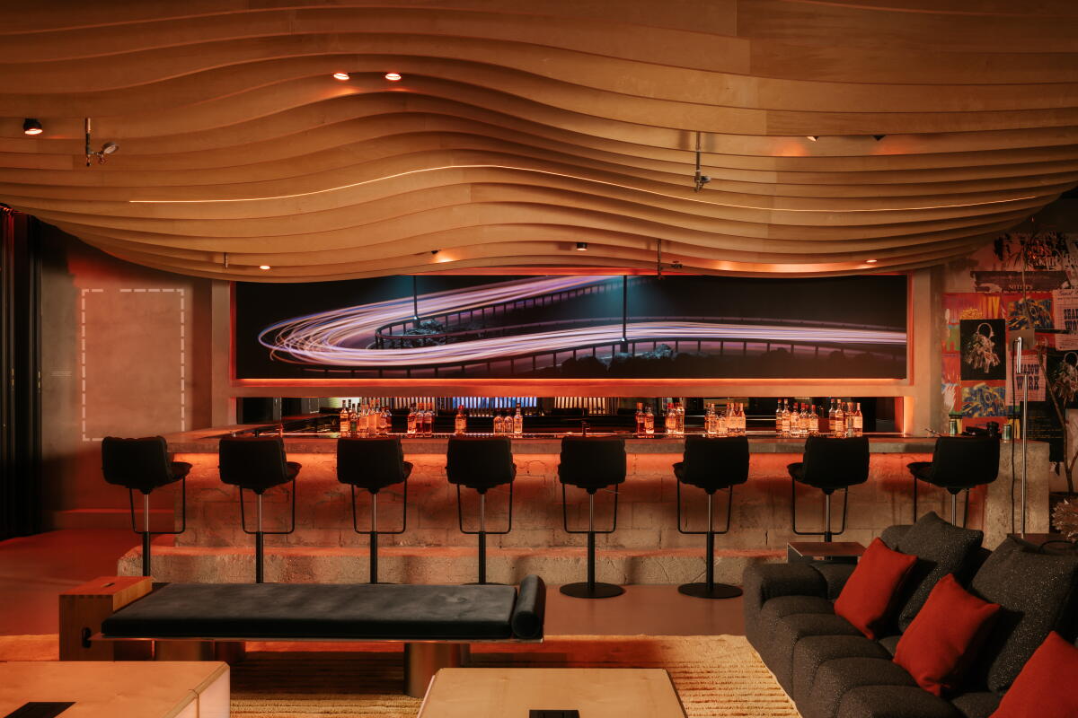 The Beverly Hills mansion includes a recording studio and private nightclub with a DJ booth and bar.