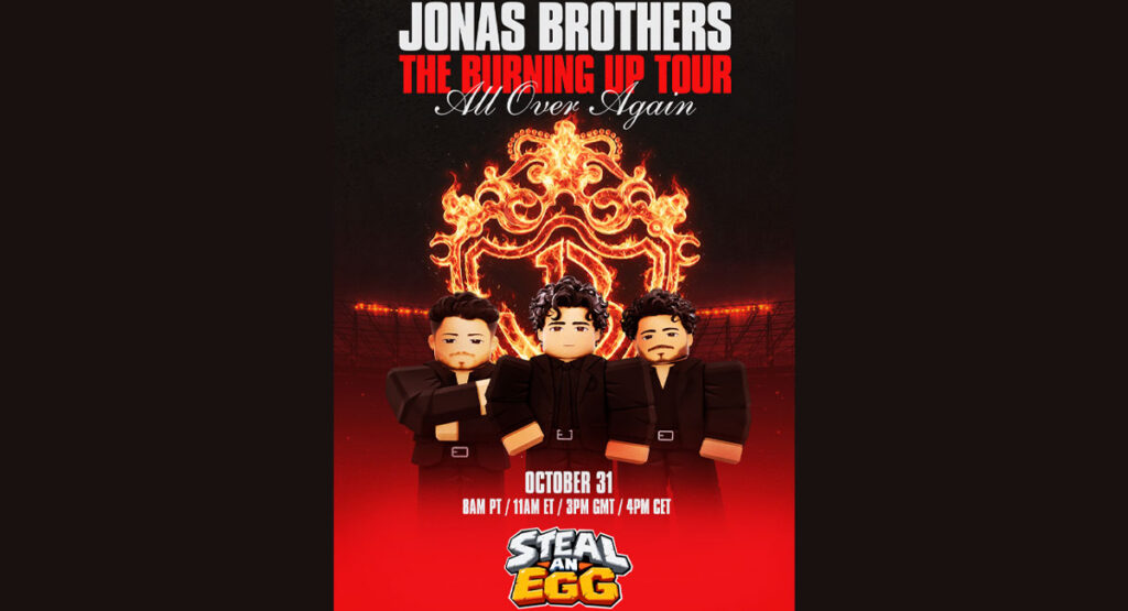 Jonas Brothers head to Roblox for Halloween Buddy Iahn