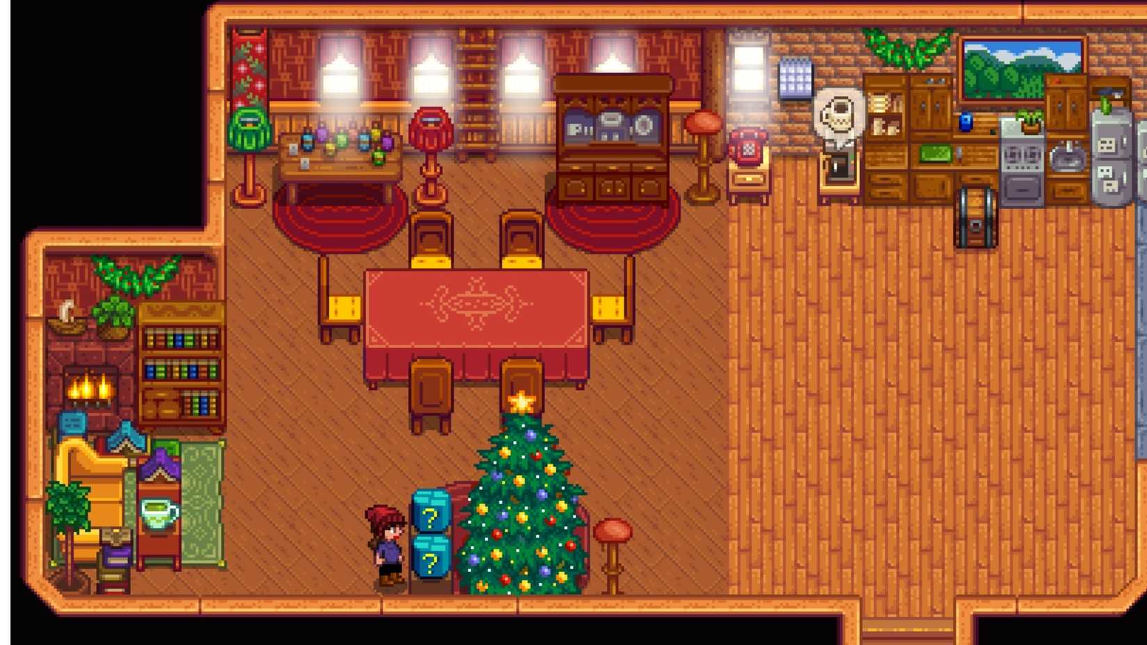 Stardew Valley Santa Brings Gifts