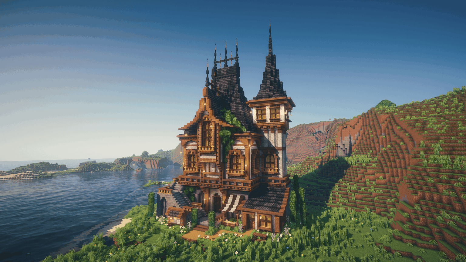 Added another medieval house to my Minecraft world